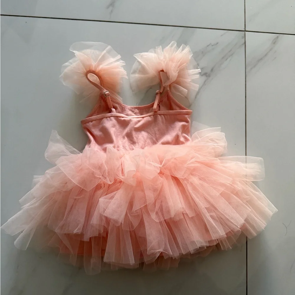 Tutu Du Monde ruffled sequin embellished pink dress 3-6 month old baby girl - Picture 3 of 7